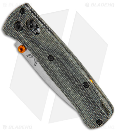 Flytanium Crossfade Black Micarta + Benchmade Mini Bugout Knife (3" Satin)