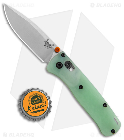 Flytanium Crossfade Jade G-10 + Benchmade Mini Bugout Knife (3" Satin)