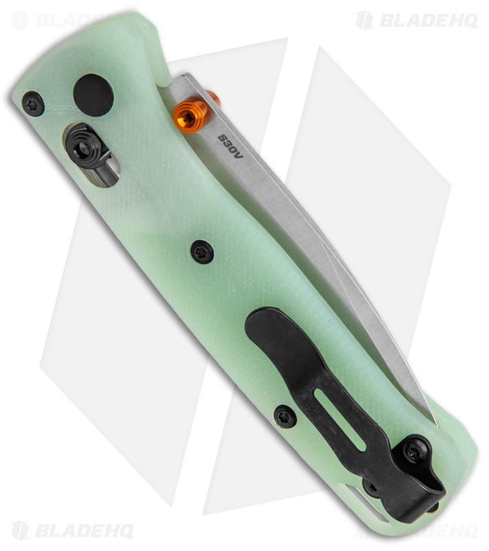 Flytanium Crossfade Jade G-10 Mini Bugout Knife - Blade HQ