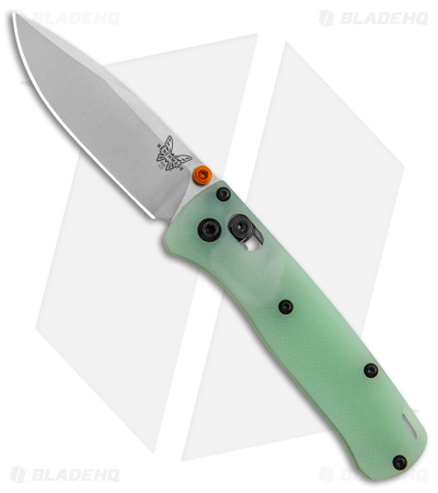 Flytanium Crossfade Jade G-10 + Benchmade Mini Bugout Knife (3" Satin)