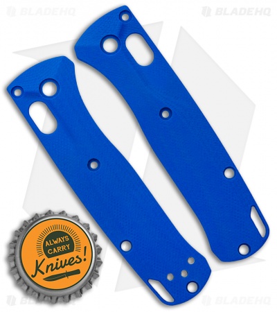 Flytanium Crossfade Blue G-10 Scales for Benchmade Mini Bugout Knife