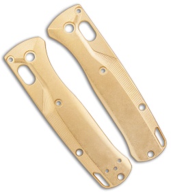 Flytanium Crossfade Brass Scales for Benchmade MINI Bugout Knife