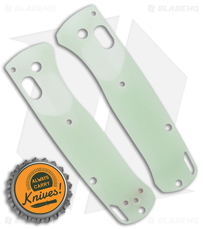Flytanium Crossfade Jade G-10 Scales for Benchmade Mini Bugout