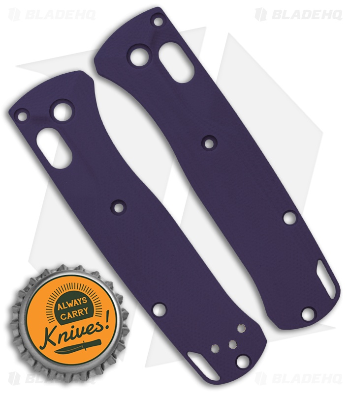 Flytanium Crossfade Purple G-10 Scales for Benchmade Mini Bugout Knife