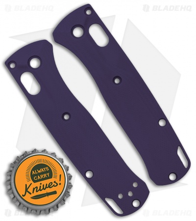 Flytanium Crossfade Purple G-10 Scales for Benchmade Mini Bugout Knife