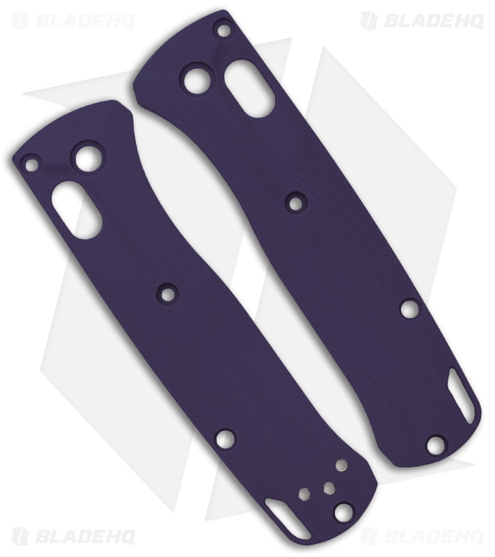 Flytanium Crossfade Purple G-10 Scales for Benchmade Mini Bugout Knife