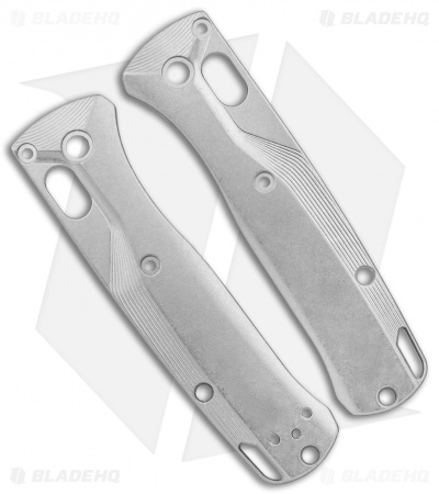 Flytanium Crossfade Ti Stonewash Scales for Benchmade MINI Bugout Knife