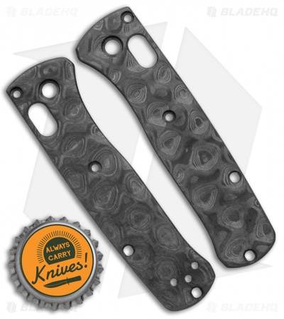 Flytanium Raindrop Carbon Fiber Scales for Benchmade Mini Bugout Knife