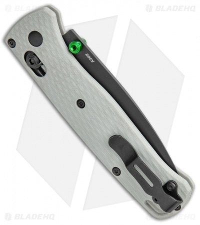 Benchmade Bugout Gray G-10 AXIS Lock Knife (3.2" Black 20CV) 535BK-2002