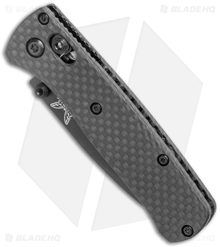 Flytanium Carbon Fiber Scales + Benchmade Mini Bugout Knife (2.8" Black)
