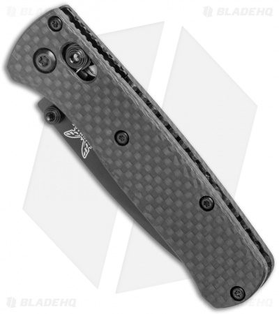 Flytanium Carbon Fiber Scales + Benchmade Mini Bugout Knife (2.8" Black)