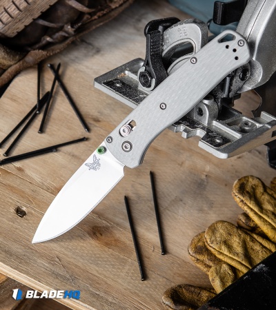 Benchmade Bugout - Gray G-10/Satin 20CV - Blade HQ Exclusive