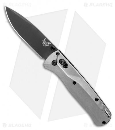 Flytanium Titanium Crossfade SW + Benchmade Bugout Knife (3.24" Gray)
