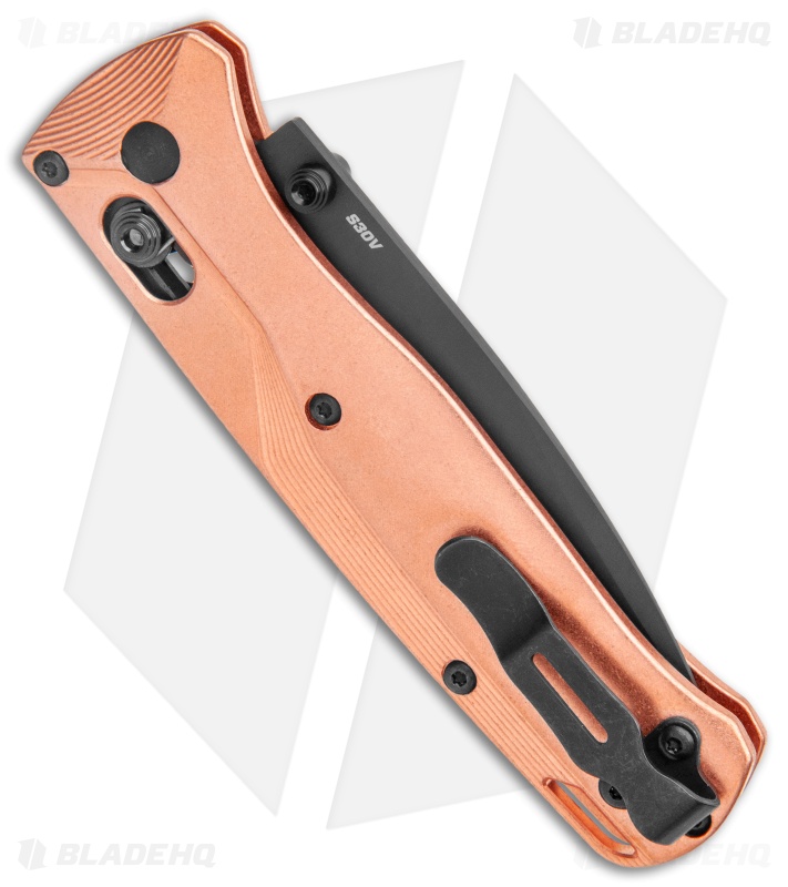 Benchmade Bugout Knife + Flytanium Copper Crossfade + Black Blade HQ