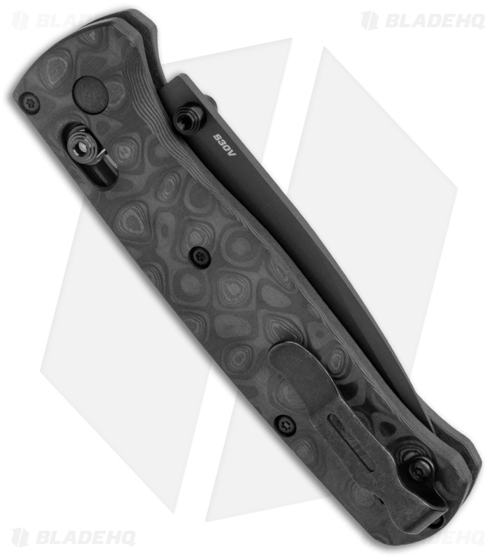 Flytanium Raindrop CF Scales + Benchmade Bugout Knife (3.24" Black)