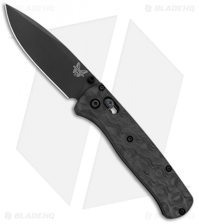 Flytanium Raindrop CF Scales + Benchmade Bugout Knife (3.24" Black)