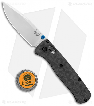 Flytanium Raindrop CF Scales + Benchmade Bugout Knife (3.24" Satin)