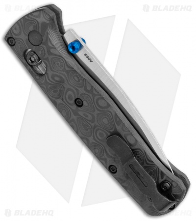 Flytanium Raindrop CF Scales + Benchmade Bugout Knife (3.24" Satin)