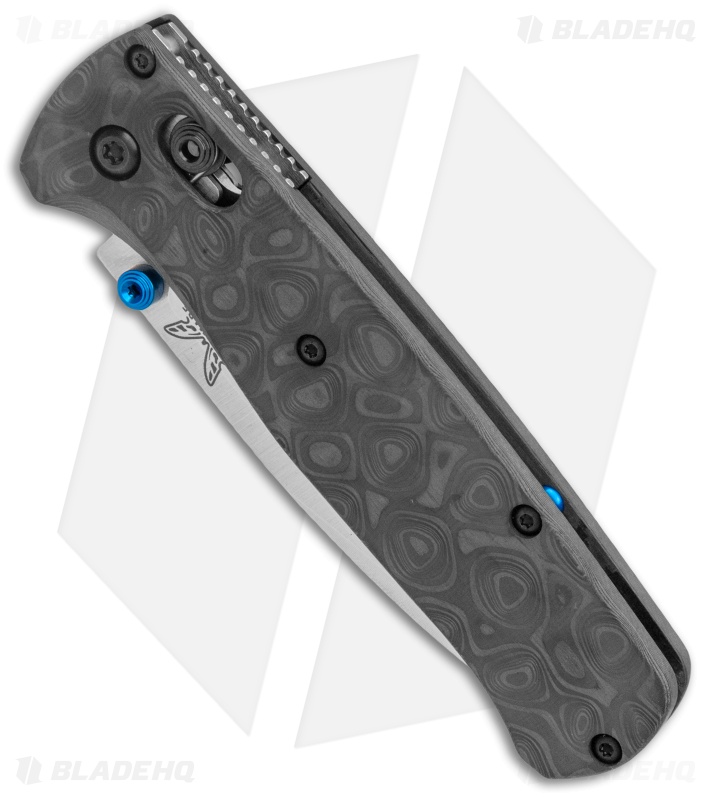 Flytanium Raindrop CF Scales + Benchmade Bugout Knife (3.24" Satin)
