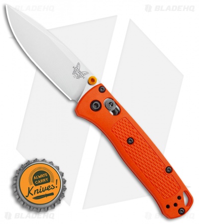 Benchmade Mini Bugout AXIS Lock Knife Orange (2.875" Satin) 533