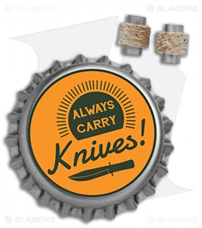 Flytanium Natural Canvas Micarta Barrel Spacer Set for Benchmade Bugout