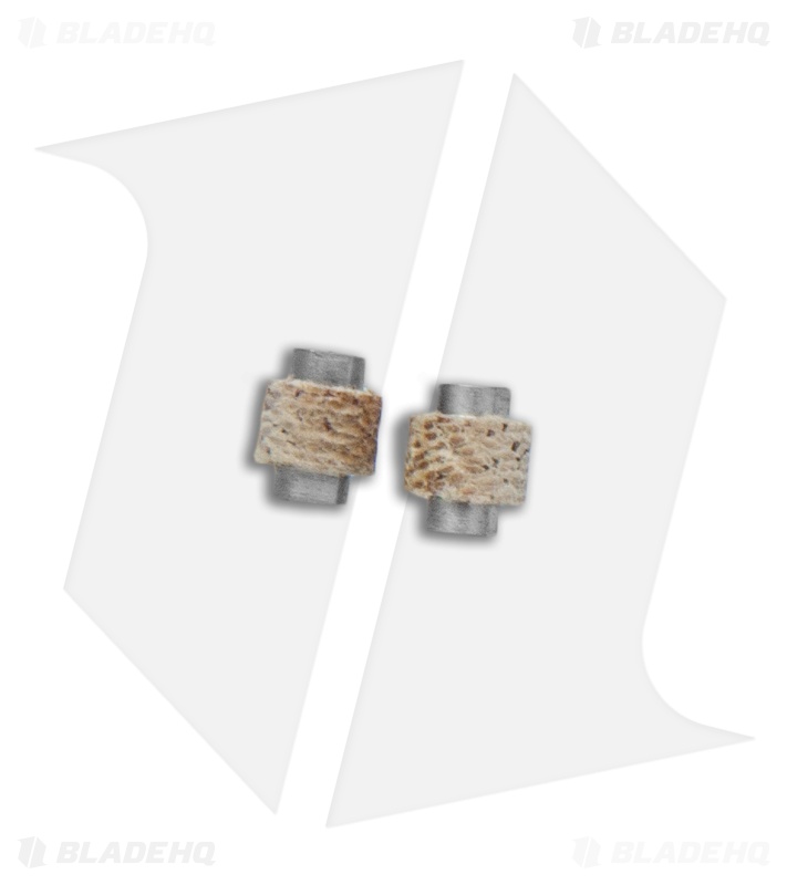 Flytanium Natural Canvas Micarta Barrel Spacer Set for Benchmade Bugout