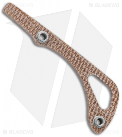 Flytanium Natural Canvas Micarta Bugout Backspacer for Benchmade Bugout