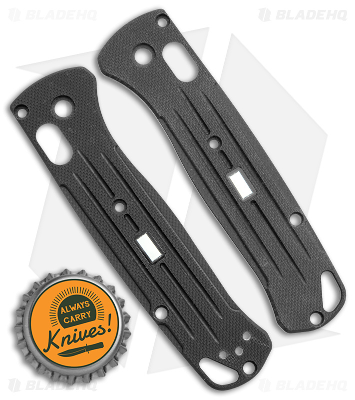 Glow Rhino Benchmade Bugout Sculpted G-10 Scales With Tritium Insert (Black)