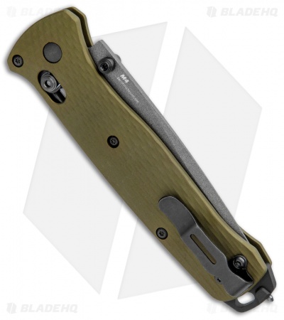 Benchmade  Bailout AXIS Lock Knife Green Aluminum (3.4" Gray M4)  537GY-1