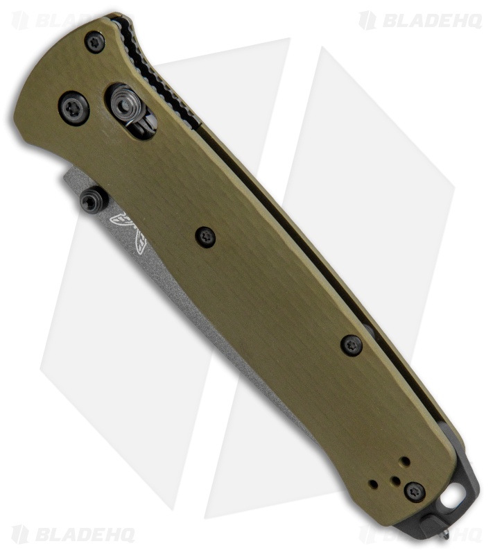 Benchmade  Bailout AXIS Lock Knife Green Aluminum (3.4" Gray Serr)  537SGY-1