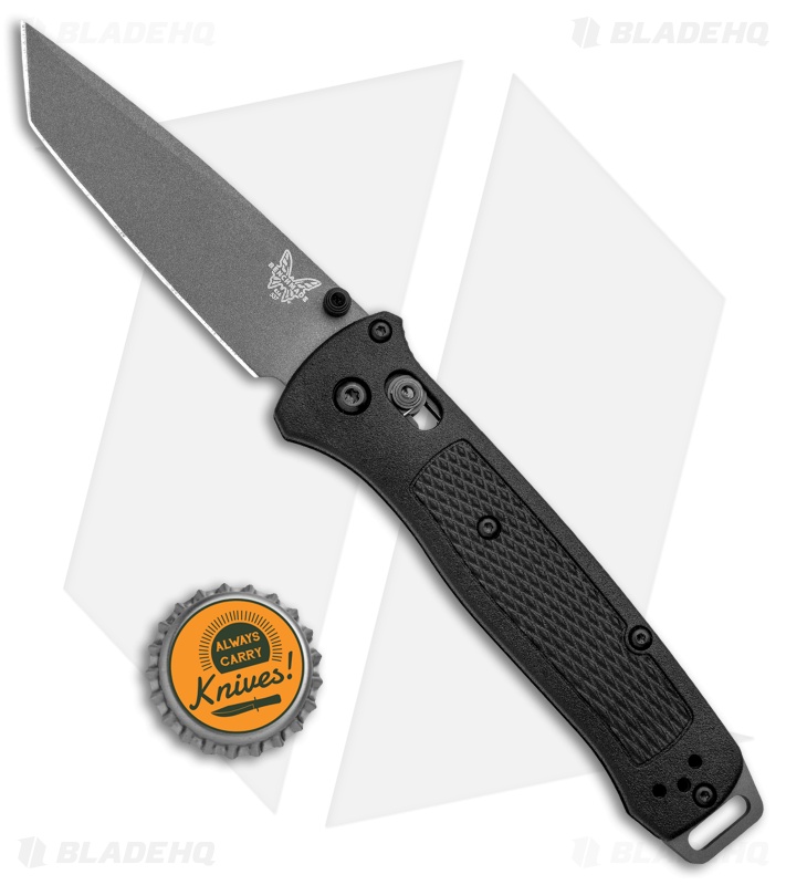 Benchmade Bailout AXIS Lock Knife Black Grivory (3.38" Gray) 537GY