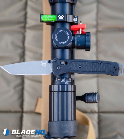 Benchmade Bailout AXIS Lock Knife Black Grivory (3.38" Gray) 537GY