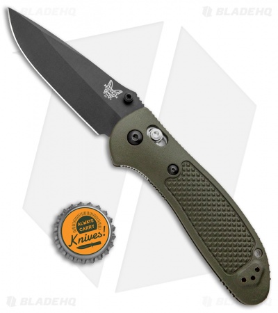Benchmade Griptilian AXIS Lock Knife Olive Drab (3.45" Black)  D2
