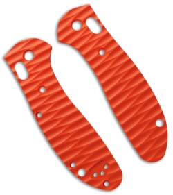 Custom Replacement Mini Griptilian Handle Sculpted Orange G-10