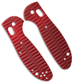 Custom Replacement Griptilian Handle Sculpted Red G-10