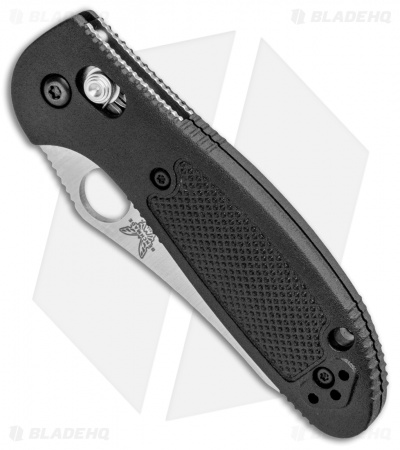 Benchmade Mini Griptilian AXIS Lock Knife Black (2.91" Satin Serr) 555S-S30V