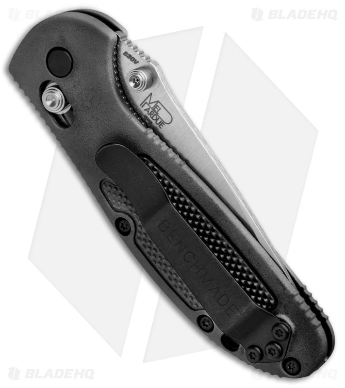 Benchmade Mini Griptilian AXIS Lock Knife Black (2.91" Satin Serr) 556S-S30V
