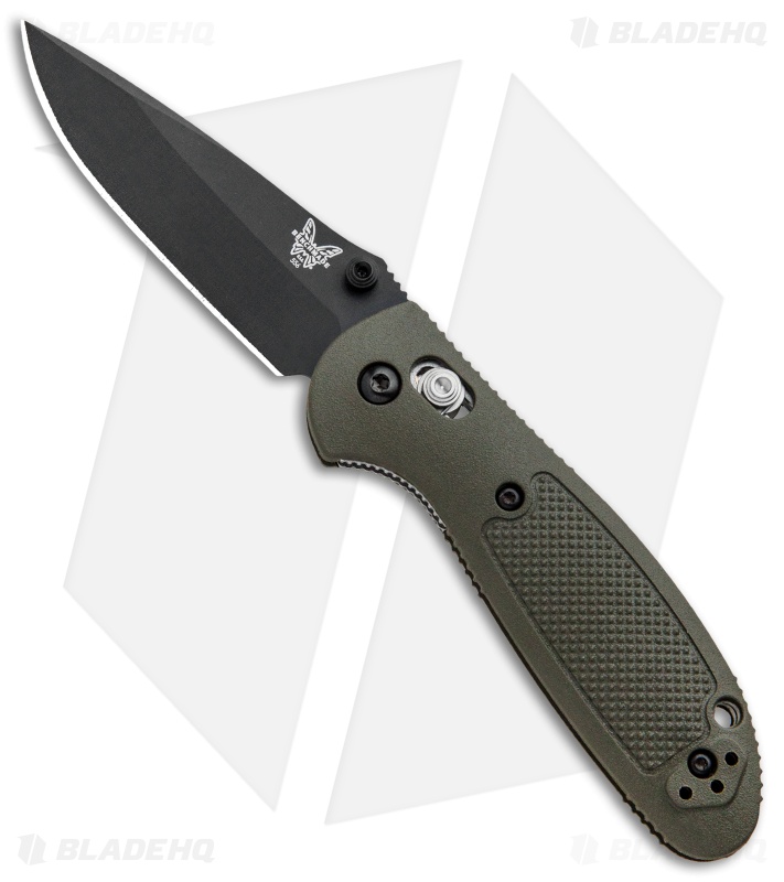 Benchmade Mini Griptilian AXIS Lock Knife Olive Drab (2.91" Black) 556BKOD-154CM
