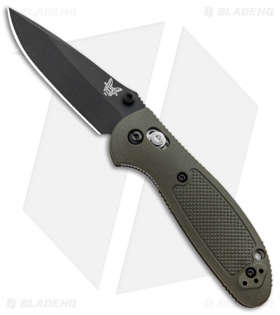 Benchmade Mini Griptilian AXIS Lock Knife Olive Drab (2.91" Black) 556BKOD-S30V