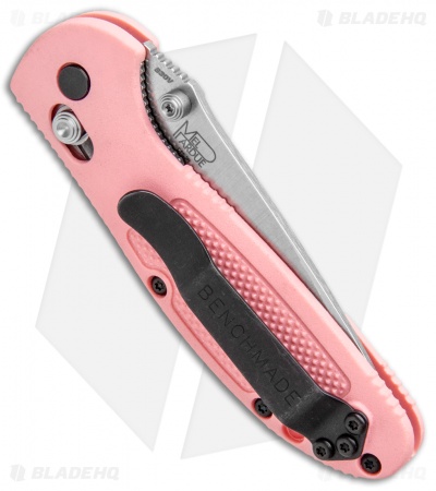 Benchmade Mini Griptilian AXIS Lock Knife (2.91" Satin) 556-PNK-S30V
