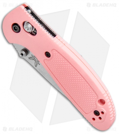 Benchmade Mini Griptilian AXIS Lock Knife (2.91" Satin) 556-PNK-S30V