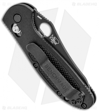 Benchmade Mini Griptilian Axis Lock Knife Black (2.91" Black Serr S30V) 555SBK  