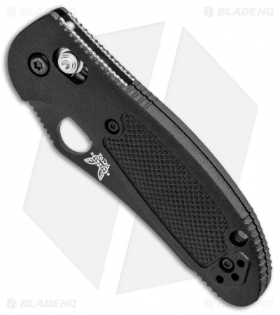 Benchmade Mini Griptilian Axis Lock Knife Black (2.91" Black Serr S30V) 555SBK  