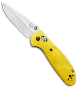 Benchmade Mini Griptilian Knife Yellow (2.91" Satin) 556-YEL-S30V