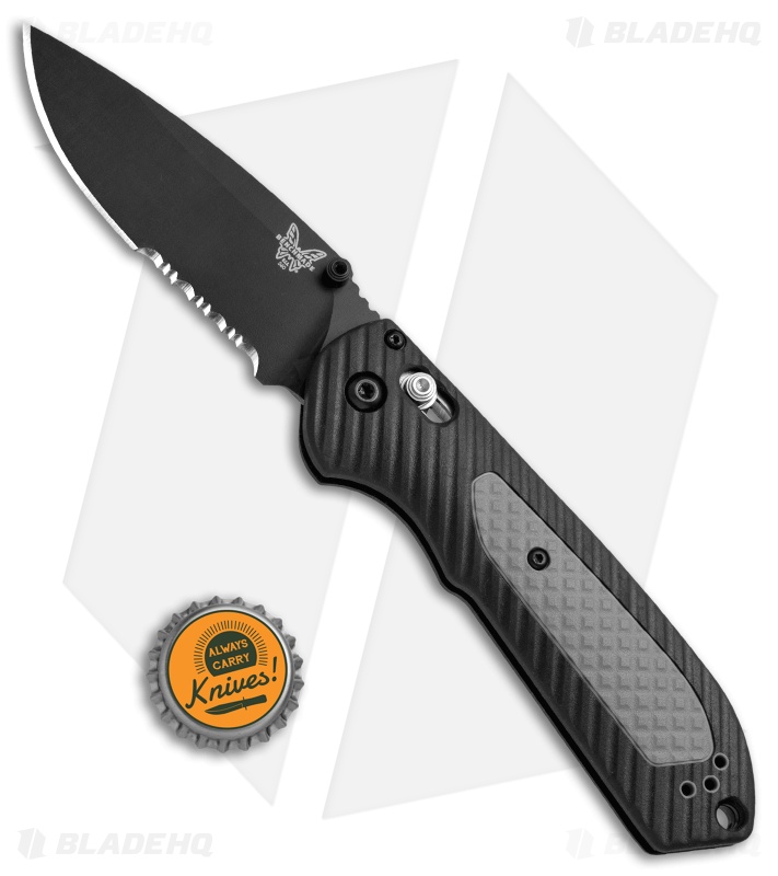 Benchmade Freek AXIS Lock Knife Black/Gray (3.6" Black Serr) 560SBK