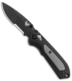 Benchmade Mini Freek AXIS Lock Knife Black/Gray (3" Black Serr) 565SBK 