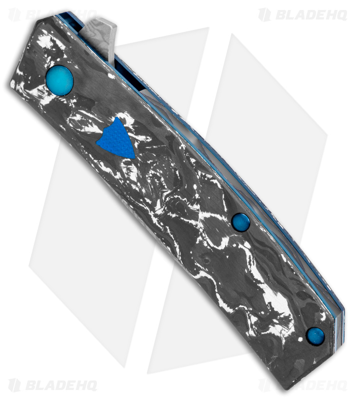 Benchmade Tengu Flipper CF/Damasteel Knife - Blade HQ