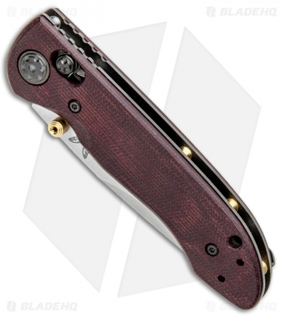 Benchmade Foray Limited Ed. AXIS Lock Knife Red Micarta (3.24" Satin ) 698-1901