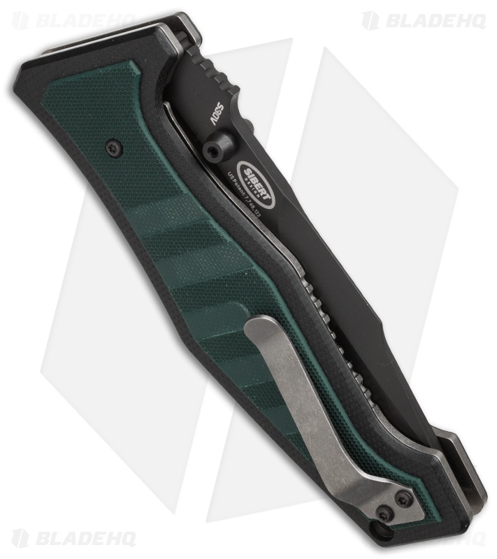 Benchmade Vicar Liner Lock Knife Green/Black G-10 (3.86" Black) 757BK