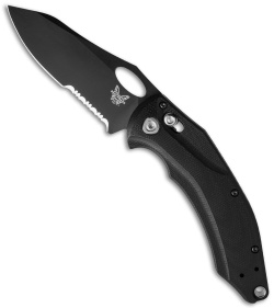 Benchmade Loco AXIS Lock Knife G-10 (3.68" Black Serr) 808SBK